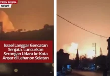 Israel Langgar Gencatan Senjata, Luncurkan Serangan Udara ke Kota Ansar di Lebanon Selatan