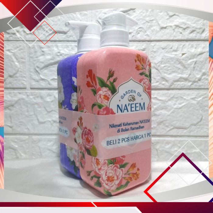 Naeem Body Wash Taifi Rose & Midnight Gardenia (Paket) 480ml .