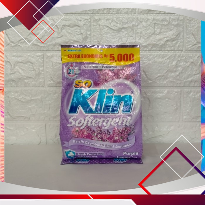 So Klin Deterjen + Pelembut Softergen Purple Lavender 245gr