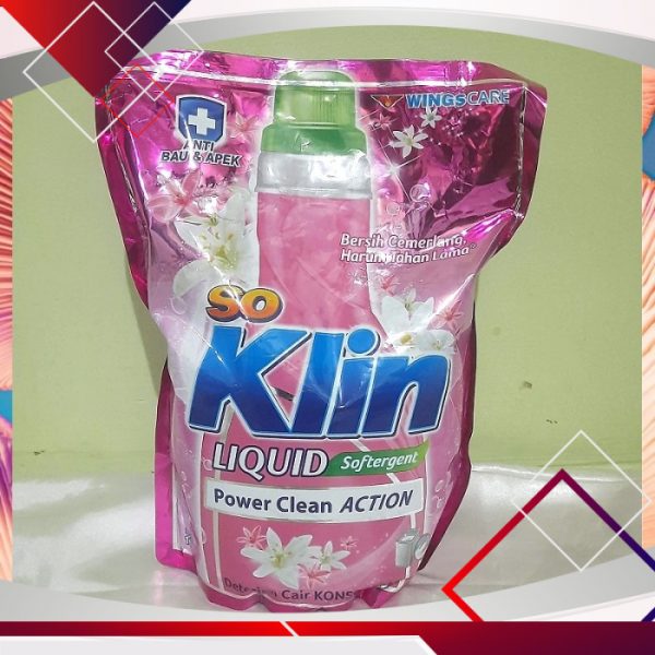 So Klin Liquid Deterjen Cair Softergent Pink Refill 1600ml