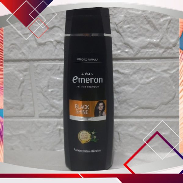 Emeron Shampoo Nutritive Black Shine Urang Aring 170ml