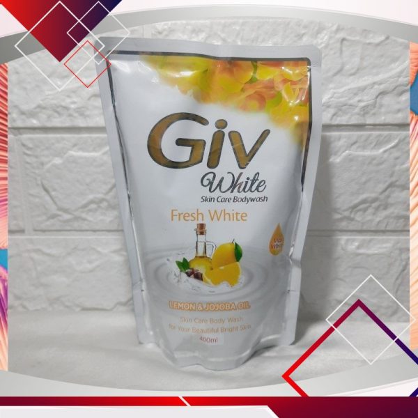 Giv Refill Bodywash Fresh White Lemon & Jojoba Oil 400ml