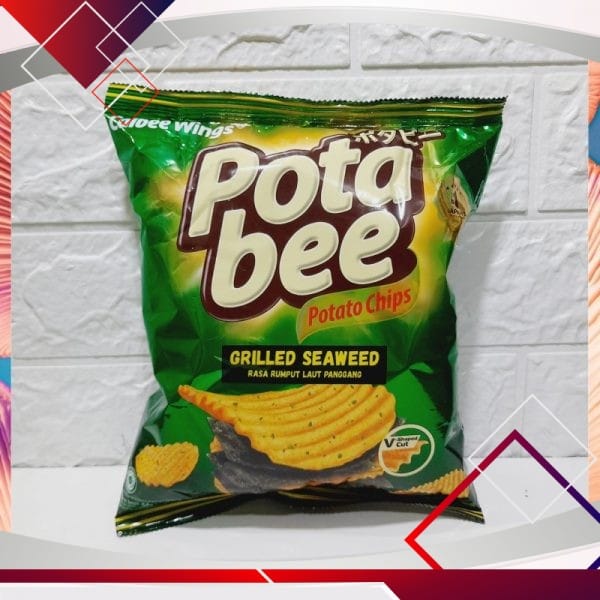 Potabee Rasa Rumput Laut Panggang 68gr .