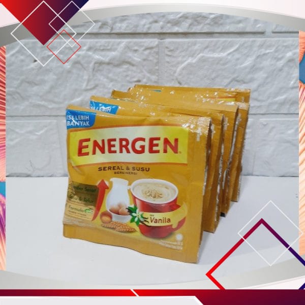 Energen Sereal & Susu Rasa Vanila 1 Renceng 32gr x 10pcs .