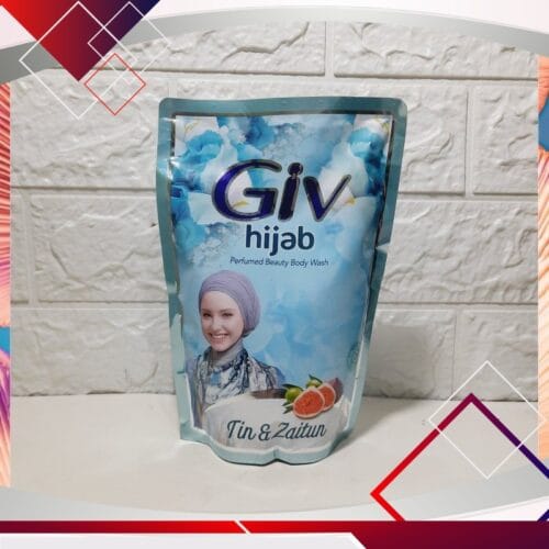 Giv Hijab Refill Body Wash Tin & Zaitun 400ml "