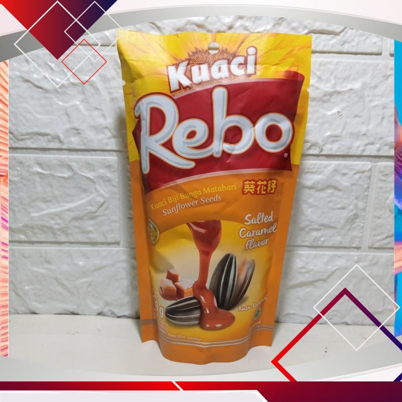 Kuaci Rebo Rasa Karamel 150gr . Kuaci Rebo Rasa Karamel 150gr .