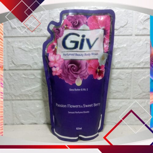 Giv Refill Body Wash Passion Flowers & Sweet Berry 825ml "